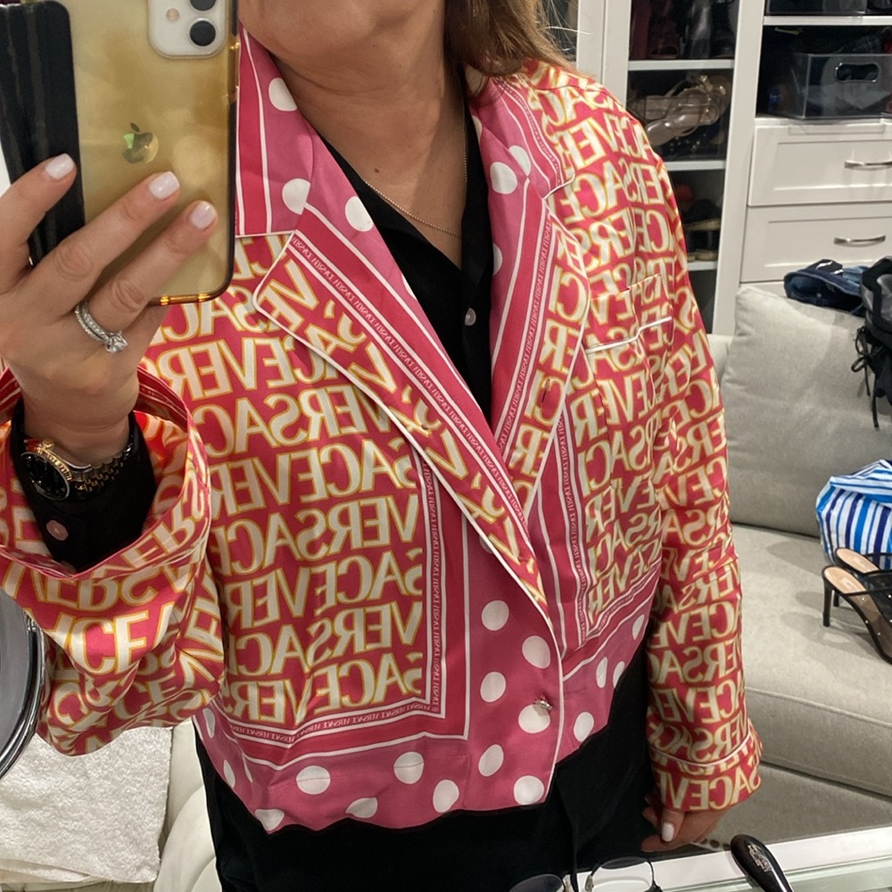 Silk Versace blouse size 50